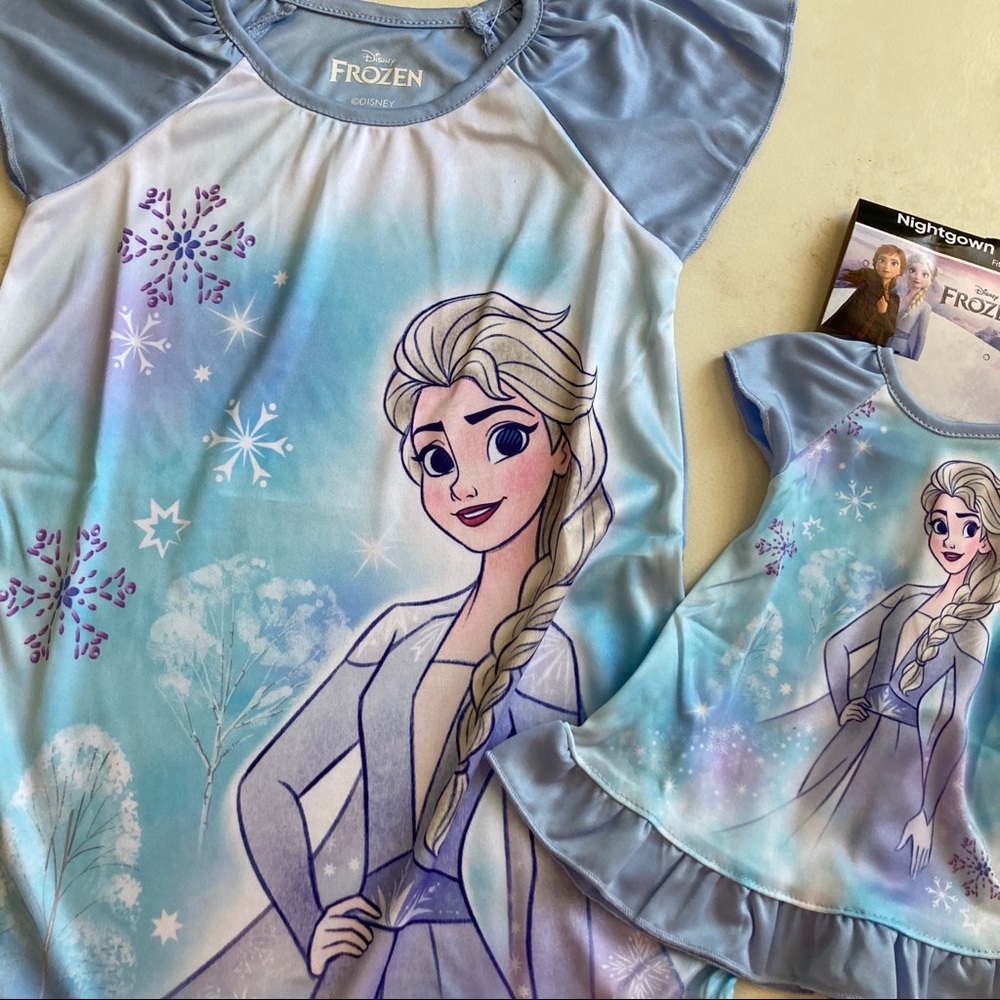 Disney Frozen Elsa Cute matching doll nightgown 5117 - Picture 6 of 6